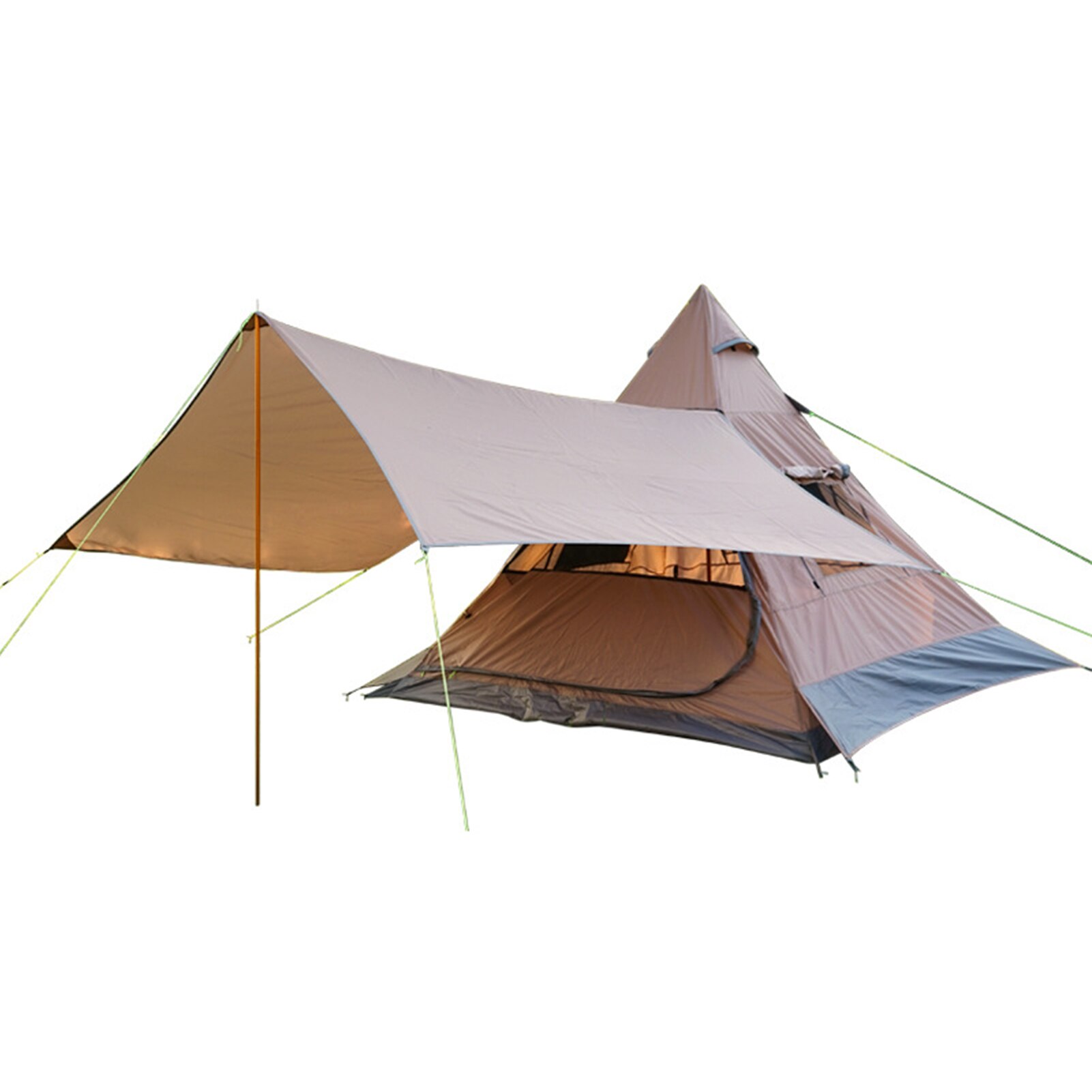 Cheap Goat Tents Camping Tents 4 People Easy Setup Portable Outdoor Compact Large Tent For Family Waterproof Backpacking Hiking Stand Up Cabin   